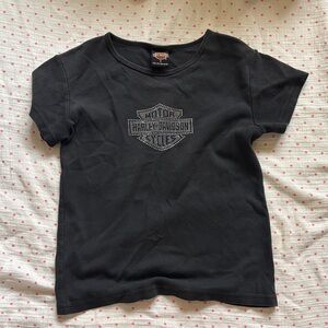 Harley-Davidson crop Black T-Shirt